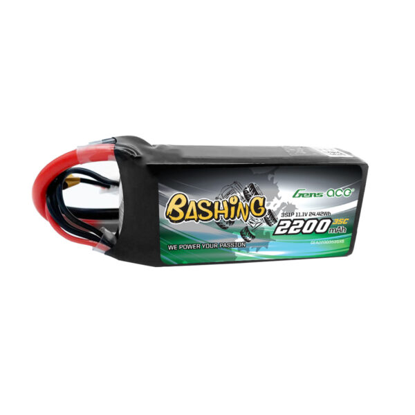 Gens Ace Bashing 11.1V 2200mAh 35C 3S1P Lipo Battery Pack With XT60 Plug - Image 2