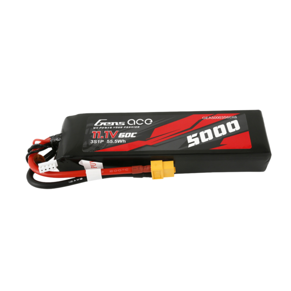 Gens Ace 11.1V 60C 3S 5000mAh Lipo Battery Pack With XT60 Plug