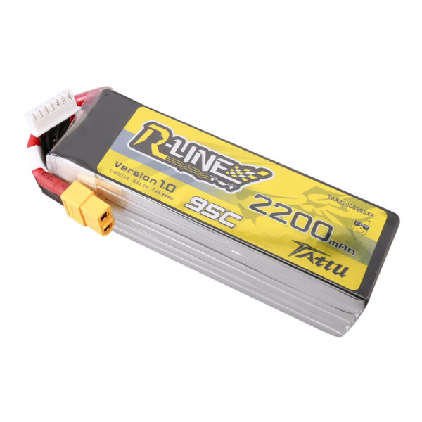 Tattu R-Line 22.2V 2200mah 6S 95C FPV Lipo Battery - Image 2