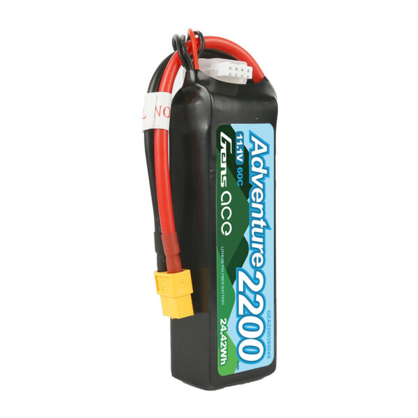 Gens Ace Adventure 2200mAh 3S1P 11.1V 60C Lipo Battery Pack With XT60 Plug - Image 4