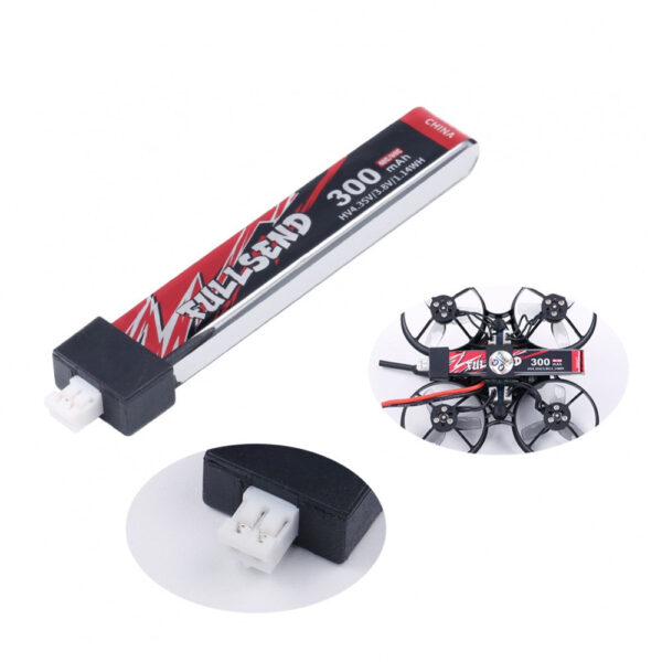 IFLIGHT FULLSEND 1S HV 300MAH 40C LIPO BATTERY-PH2.0- 1PCS - Image 3