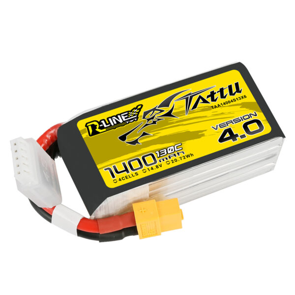 Tattu R-Line Version 4.0 1400mAh 4S 130C LiPo Battery - XT60