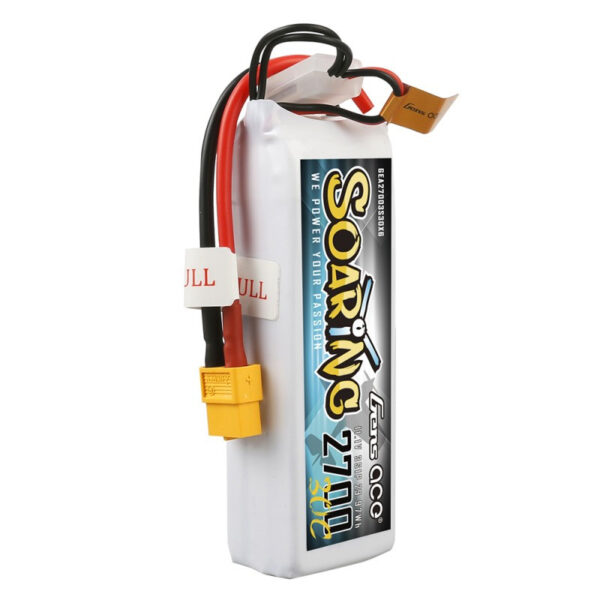 Gens ace Soaring 2700mAh 11.1V 30C 3S1P LiPo Battery Pack with XT60 Plug - Image 4