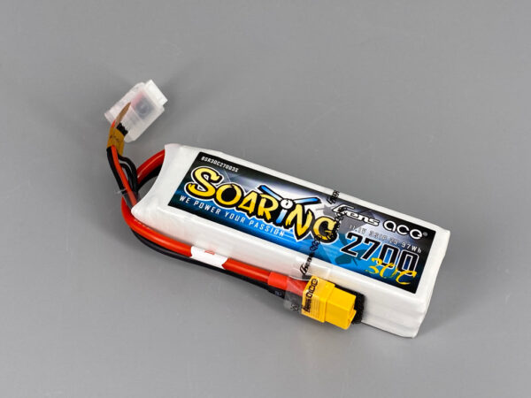 Gens ace Soaring 2700mAh 11.1V 30C 3S1P LiPo Battery Pack with XT60 Plug