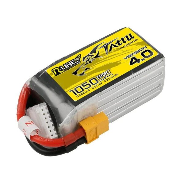 Tattu R-Line Version 4.0 1050mAh 6S1P 130C Lipo Battery