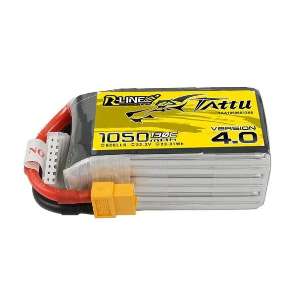 Tattu R-Line Version 4.0 1050mAh 6S1P 130C Lipo Battery - Image 2